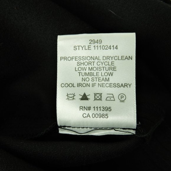 Tory Burch dress XS black turquoise blue embellished logo zip elegant classy - Picture 10 of 10